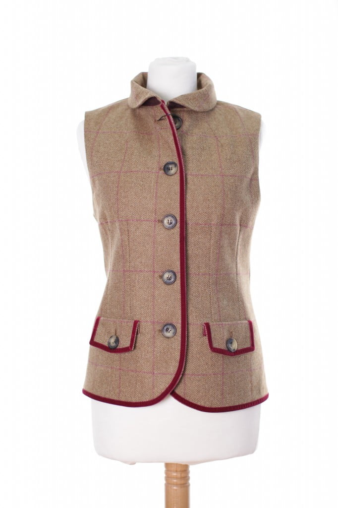 LTW08 Ladies tweed gilet